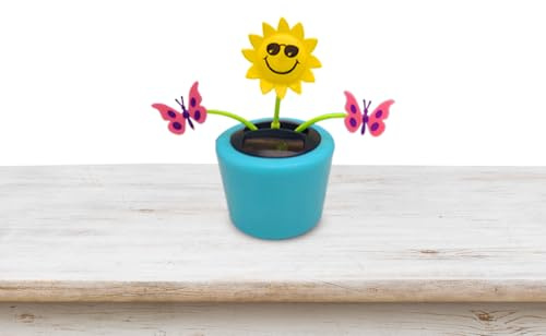 Flores Danzantes - solar de | Decoración solar para salpicadero de coche, decoración para salpicadero de coche con cabeza temblorosa