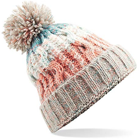 Beechfield Corkscrew Pom Beanie Béret Mixte