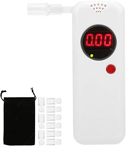 Tragbares digitales Kit: Präziser Alkoholtest mit LCD-Display und 10 Mundstücken