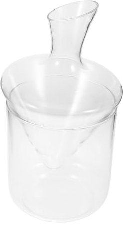Cabilock 1stück Klassischer Weindekanter Aus Transparentem Glas Mit Schrägem Ausguss Elegantes Zur Geschmacksentfaltung Von Rotwein Für Besondere Anlässe Und Stilvolle Präsentationen