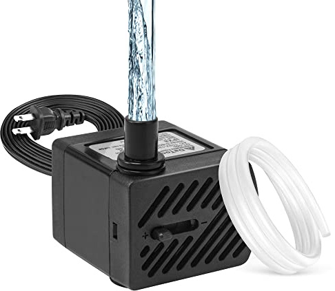 DaToo 50GPH Kleine Tauchpumpe 3W Ultra Leise Brunnenpumpe für Aquarien Aquarien Statuen Hydrokultur-Teich