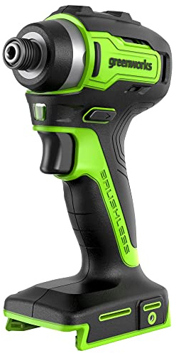 Greenworks 24V Perceuse à percussion sans balai, 220 Nm, Hexagone 1/4, Vitesse variable, Compacte & Puissante, Solo (sans batterie ni chargeur)