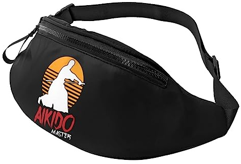 Aikido Master Waist Bag Adjustable Leisure Travel Lumbar Pack Unisex