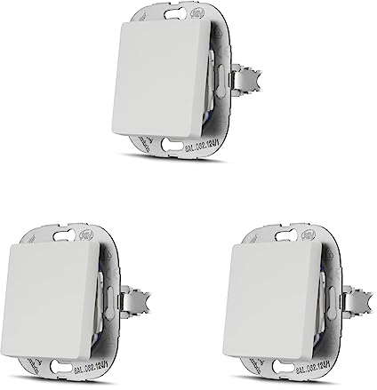 REV 0511332992 PrimaLuxe Unterputz Aus- und Wechselschalter, Weiss, Schalter (Packung mit 3)