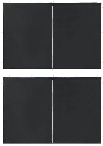 Homgoday Möbeldekoration, Wand für Jalousie aus PE 2 Stück mit anthrazitfarbenem Scharnier für Innen- und Außenmöbel für Wohnzimmer Büro