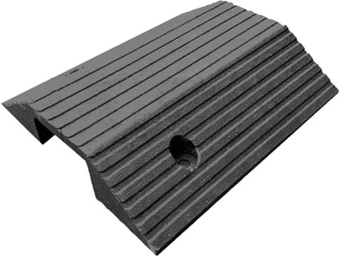 AZHANGYB Bordsteinrampe Gummi Rampen, Vollgummi Türschwellenrampe Gummirampe Bordsteinkanten Rampe Auffahrkeile Auffahrrampe für Auto, Rollstuhl, Bürgersteig, Wohnmobil (40x40x8cm)