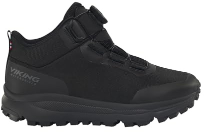 Viking Unisex stride Mid Spike Warm Boa Wp M Equestrian Boot, svart, 46 EU