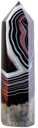 Genérico Torre de, Varita de - Piedra de meditación energética | Joya Decorativa Natural Preciosa Hecha a Mano para Ritual para Ritual
