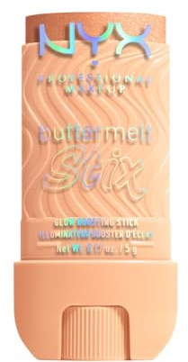 NYX Professional Makeup Buttermelt Stix, Glow Boosting Highlighter Stick mit Sheabutter & butterweicher Textur für natürlichen Glazed-Glow, wischfest & bis 8h Halt, Farbe: Let Me Melt