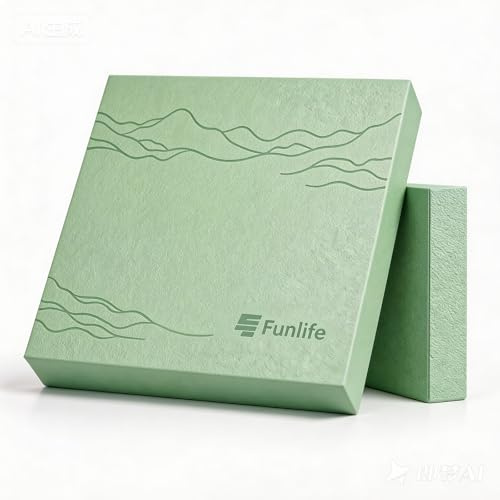 FunLife Balance Pad 40x40x5 cm – Cuscino per l'equilibrio per Fitness, Yoga e Fisioterapia, Trainer per la stabilità, Antiscivolo Fino a 150 kg