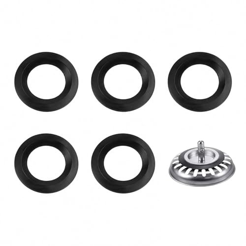 5 Pack Rubber Sink Drain Seal Rings 54mm OD 32mm ID O-Ring Gaskets
