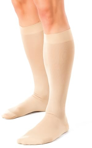 Pani TERESA MEDICA Kompressionsstrümpfe Herren Medizinische Stützstrümpfe Knielange Kompressionssocken Männer Thrombosestrümpfe Reisestrümpfe 13-21 mmHg Für Reise Flug Sport Rad Fahren Laufen