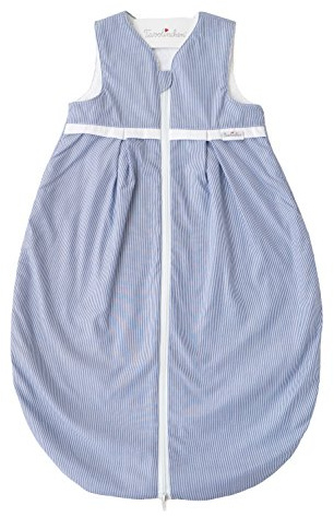 Tavolinchen - Sacco nanna estivo in spugna BoludaStrifen con pieghe blu Blu marino 110