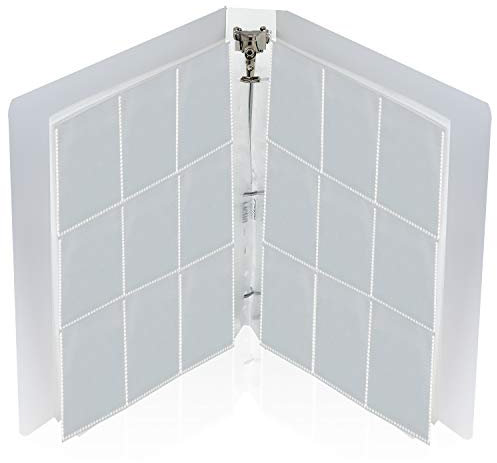 Lictin Sammelkarten Alben 540 Pockets Transparent Sammelkarten 30 Seiten Pro 18-Pocket Leere Sammelmappe Transparent Kartenhalter mit wasserdichte Buchdeckel