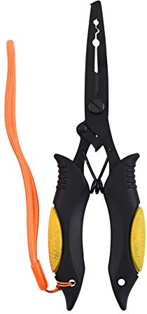 MILLION SOURCE Portatile Pesca Pinze In Acciaio Inox Pesca Luya Strumento con Guaina e Corda per Esterno