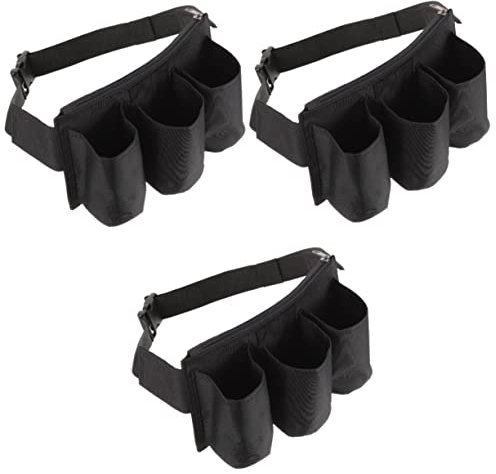 Cabilock 3stücke Werkzeug-gürteltasche Aus Strapazierfähigem Canvas Ergonomische Aufbewahrung Für Elektriker Und Reinigungskräfte Verstellbar Waschbar Mit Tiefen Taschen Für Einfachen