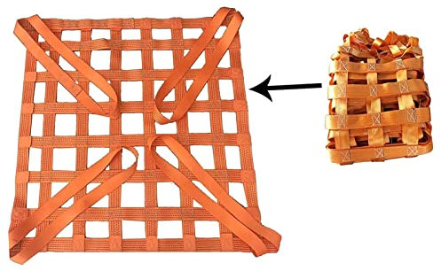 Flaches Nylonnetz - Anhängernetz, Kletternetz Kinder Outdoor, Ladungssicherungsnetz, Garten-Kletternetz, Kajakdeck Gepäcknetz, Für Industrielle Be Und Entladewerkzeuge (Size : 4 X 4M/Mesh 20cm/Load 3