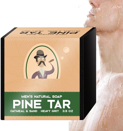 All-Natural Soap Men,Kiefern-Teer-Seife Für Männer,Natürliche Herrenseife,Alle Natürlichen Seifenstücke,Handmade Natural Bar Soap For Men,Natural Bar Soap For Men For Remove Skin Dirt And Oil