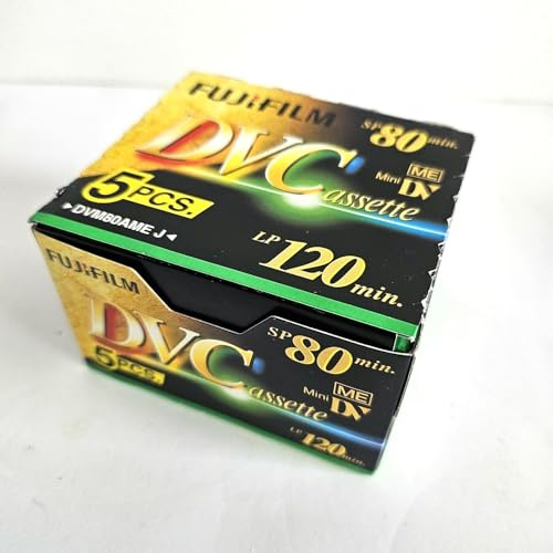 Fujifilm 5 STK. Mini-DV-Kassetten 80 Min. SP-Modus 120 Minuten LP-Modus