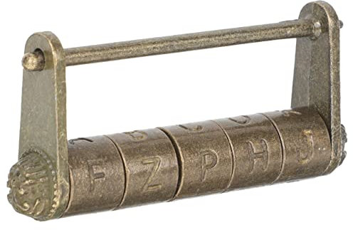 WOONEKY Antikes Zahlenschloss Aus Zinklegierung Dekoratives Retro-schloss Für Holzkisten Schmuckschatullen Und Möbel Traditionelles Design Mit Chinesischen Charakteren