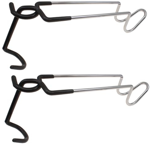 OZXNO Camping-Laternenhaken, rutschfest, Zeltstange, Haken, S-Laternenhalter, Aufhänger, Clips, Laternenständer, Haken, Camping, Lichtstange für Camping, Angeln, Jagd (2 Stück)