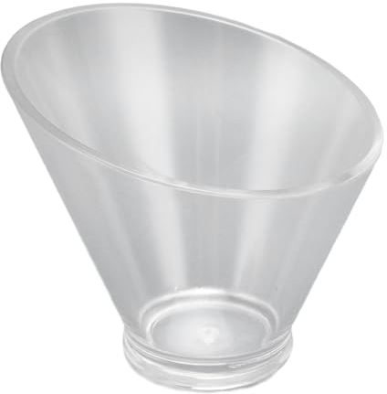 Bols à Salade, 350ml/460ml/600ml Bols de Service Inclinés en Acrylique, Bols à Bonbons Transparents, Bols à Pâtes pour Soupe Aux Céréales, Bonbons, Chips de Fruits(460ML)