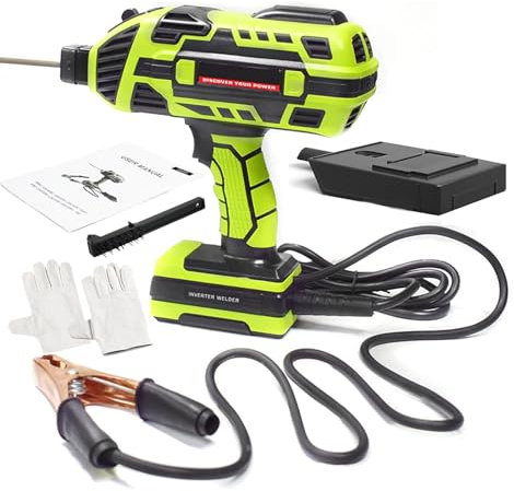 Handheld Welding Machine, Portable ARC Welder Upgraded Welding Machine, with IGBT Inverter, 6 Variable Current Adjustment, for 2.5mm Stick Welder,Green 220V