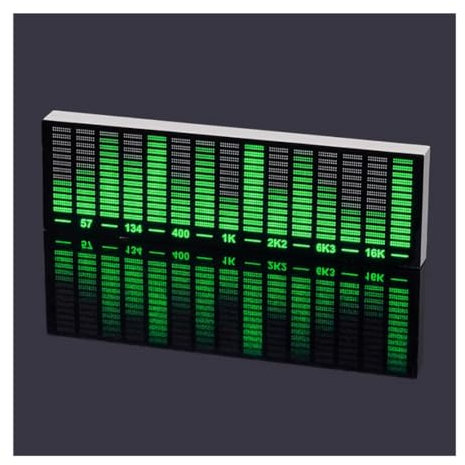 Spectrum Analyzer, Audio Visualizer, Sound Control Light, LED Music Spectrum Display for Gaming Room -Dekoration, för Omgivningsbelysning, Dekoration Osv