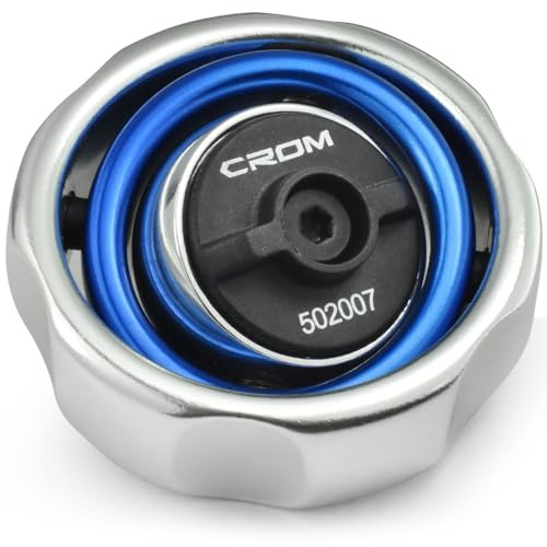 CROM Gimbal Palm Ratchet – 72-Tooth, Two-Axis, Reversible Finger Ratchet for Tight Spaces, Anodized Finish, Compact for One-Handed Control (1/4-Inch Drive)