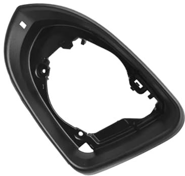 Auto Außenspiegelabdeckung Auto Seite Spiegel Gehäuse Rahmen Rückspiegel Halter Trim Glänzend Schwarz Für VW Für Passat Für B8 2017-2019 Spiegelkappen(Left Driver Side)