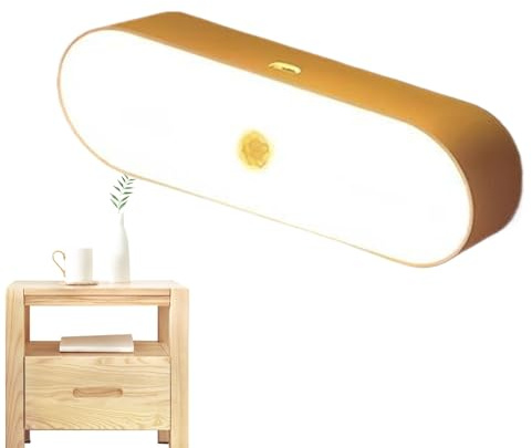 Yuemeuy Luz con Sensor De Movimiento Interior | Lámpara Magnética Recargable para Interiores con Sensor Inteligente,Iluminación Nocturna Inteligente Portátil Sin Cables para Dormitorio Sala Pasillo
