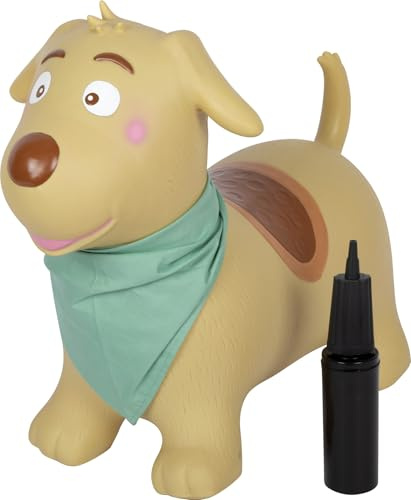 small foot Animale saltellante Cavallo, giocattolo saltellante gonfiabile con bandana e pompa per l'aria, per interni ed esterni, fino a 50 kg, per bambini dai 2 anni, 12785