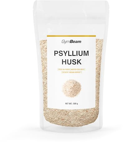 GymBeam Semi di Psillio - Ricchi di Fibre Solubili, Addensante Naturale, Senza Glutine e OGM, Adatti per Vegani, Ideali per Intestino Sano, Perfetti per Zuppe, Frullati, Yogurt