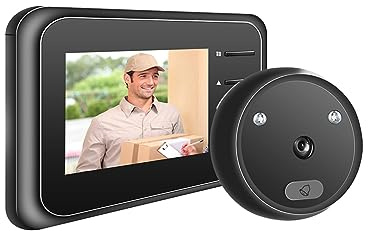 WAFOHSR Digital Peephole Viewer Doorbell Camera 2.4 Inch Screen IR Night Vision Electronic Door Eye Bell Home Outdoor Two Way Audio(Standard no Card)