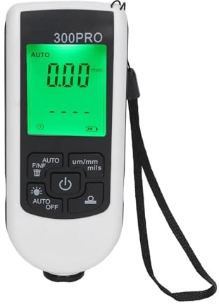 Misuratore di spessore del rivestimento digitale da 0 a 2000 µm, funzione spegnimento automatico, misuratore della vernice con corda portatile Alta sensibilità