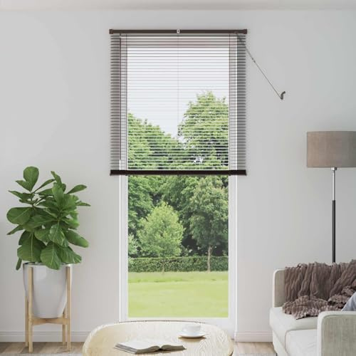 Mokuyary - Estor veneciano (213 x 100 cm, PVC, protección de la privacidad y sol para ventanas, hogar, interior