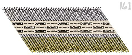 DeWalt DNPT28R75Z Pointes en bande papier 33° crantées 2,8 x 75 mm Argent