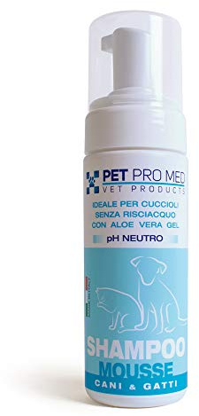 VIROSAC Champú Mousse – Ideal para el Pelaje de Perros y Gatos, Especialmente para Cachorros – 1 Botella de 150 ml