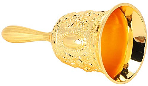 Weihnachtsglocke Metall Laute Bar Handbell Call Bell Dinner Bell Elegante Schulbüro Schreibtisch für Counter Reception Decor