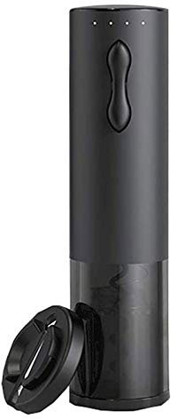 WERCHW Abridor de botellas de vino eléctrico, conjunto de regalo de sacacorchos automático recargable, kit removedor de corcho motorizado, incluye cortador de aluminio, tapones de la bomba de vacío de