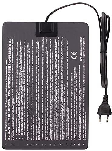 DERNORD Heizmatte Terrarium - 16W Vivarium Wärmematte Wasserdicht Reptilien Heating Mat Heizkissen für Kleintiere Schildkröten Schlangen Bartagamen Gecko Eidechse 20x30cm