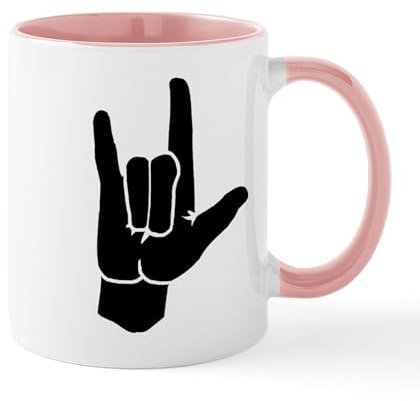 CafePress I Love You (in Sign Language) Mug 11 oz (325 ml) Ceramic Coffee Mug