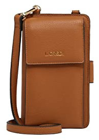 L.CREDI Handtasche Jane mit Label-Applikationen