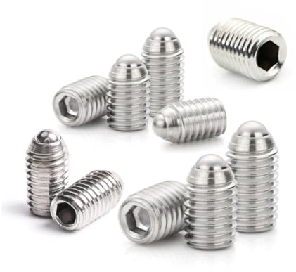 SEIDER 5 Stück 304 Edelstahl Innensechskant Federkugel Kolben Stellschraube Bolzen M3/M4/M5/M6/M8/M10/M12/M16(M6-12mm)