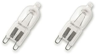 Osram 2er Pack Halopin 66748 48 Watt G9 Halogenstift dimmbar 230V warmweiß 740 Lumen | Halogenlampen | Stiftsockellampe
