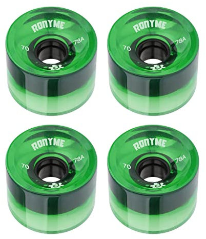 4X Ronme 78A Skateboard Rollen Ersatz 70X51mm Longboard Teile, Grün