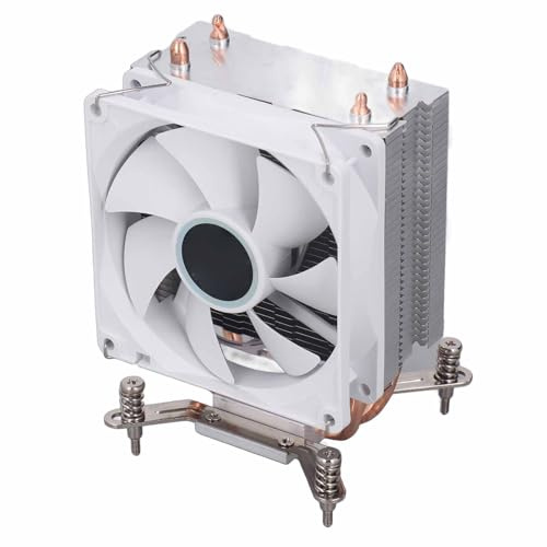 VBESTLIFE Lüfter 3,54 Zoll 12 VDC 2000 U/min, 2 Heatpipes, Leiser Desktop-CPU-Luftkühler für775 1150, Kompatibel mit AM3 AM4-Sockel