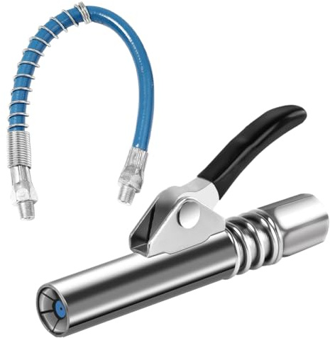 skytowards G Coupler für Fettpresse, Fettpresse Kupplung Mundstück, Einhandfettpresse Handfettpresse, Fettpresse für Schmiernippel, Schlauch Fettpresse Panzerschlauch für Alle Arten von Fettpressen