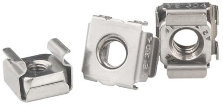Comcapy 3/5/10 STÜCKE M4 M5 M6 M8 304 Edelstahl Kartenmutter Schwimmende Mutter Kohlenstoffstahl Käfig Schrank Eisen Schraubkappe(3PCS,M4)