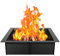 VEVOR Fire Pit Ring, 42x42 in Outer/36x36 in Inner Diameter, 10inch Height Square Fire Pit Insert, Heavy Duty Carbon Steel Liner DIY Campfire Ring above or In-Ground, for Outdoor Camping, Bonfires